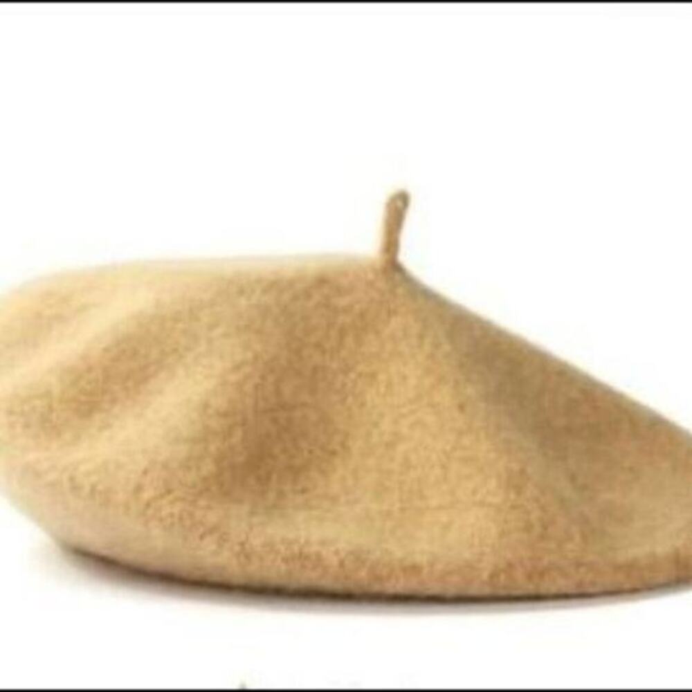 New wool beret 2-8 years off white